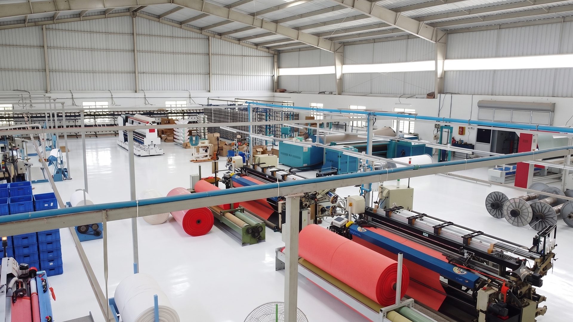 Greendrops Techlife weaving shop floor in Coimbatore
